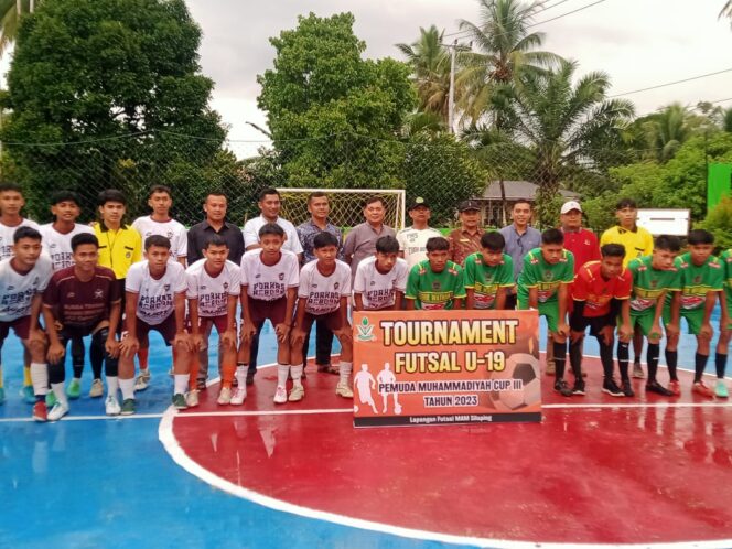 
 PCPM Silaping Kabupaten Pasaman Barat (Pasbar) menggelar turnamen futsal U-19. (Dok.ARD)