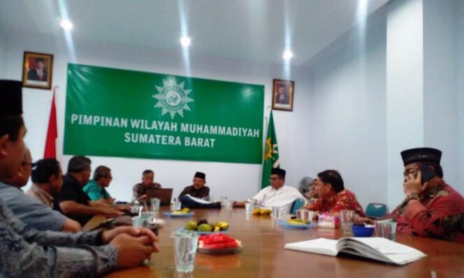 
 Rapat Pleno ke-26 PWM Sumbar yang juga diikuti PDM Pabasko.(musriadi musanif)