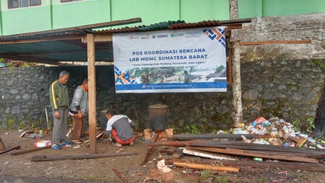 
 MDMC Sumbar Dirikan Posko Penanggulangan Bencana Tanjung Raya