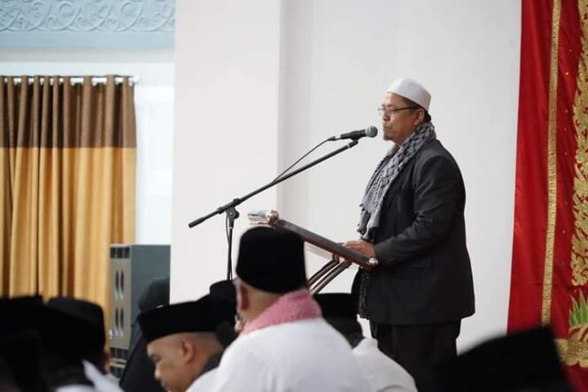 
 Ketua PDM Payakumbuh Irwandi Nashri saat Tabligh Akbar di Tanah Datar. (IST)