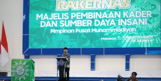 
 Ketua MPKSDI PP Muhammadiyah, Bachtiar Dwi Kurniawan, memberi sambutan saat pembukaan Rakernas. (IST)