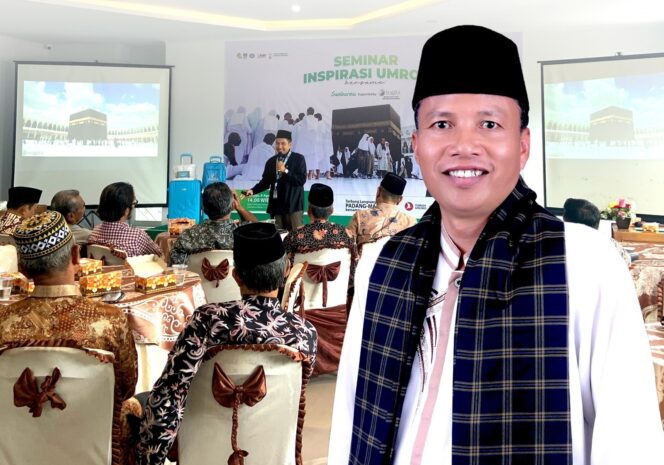  
Ketua PWM Sumbar, Bakhtiar, mengapresiasi langkah PT.Sumbarmu yang akan memberangkatkan calon jemaah umroh perdana pada Oktober 2023 mendatang. (IST)