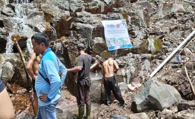 
 MDMC Sumbar bangun pipanisasi di Jorong Pantas, Kabupaten Agam. (IST)