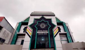 Wajah baru Gedung Dakwah Muhammadiyah Sumbar. (Sumber: Endrio)