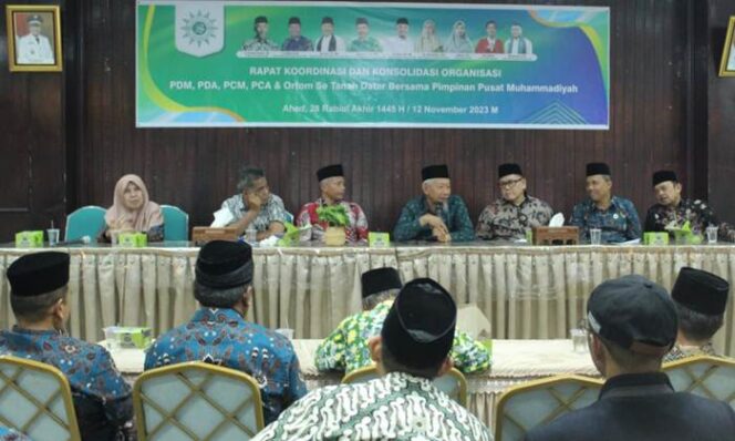 
 Rapat Koordinasi PDM dan PDA Tanah Datar bersama  PP Muhammadiyah KH. Saad Ibrahim dan PWM Sumbar.