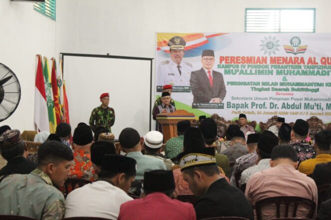 
 Pidato Milad ke-111 Muhammadiyah oleh Abdul Mu'ti di PDM Bukittinggi.(Ist)