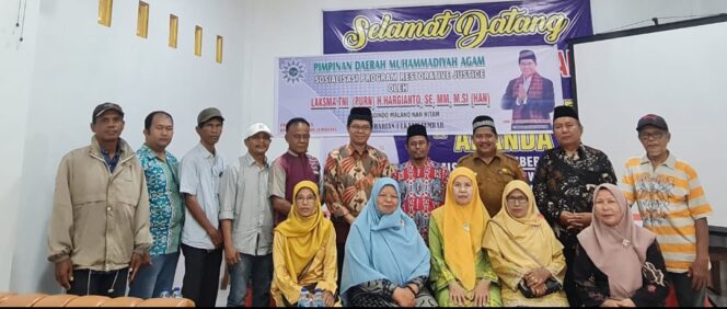 
 Hargianto Dt Bagindo MNH Sosialisasikan Restorative Justice Kepada Warga Persyarikatan di Agam