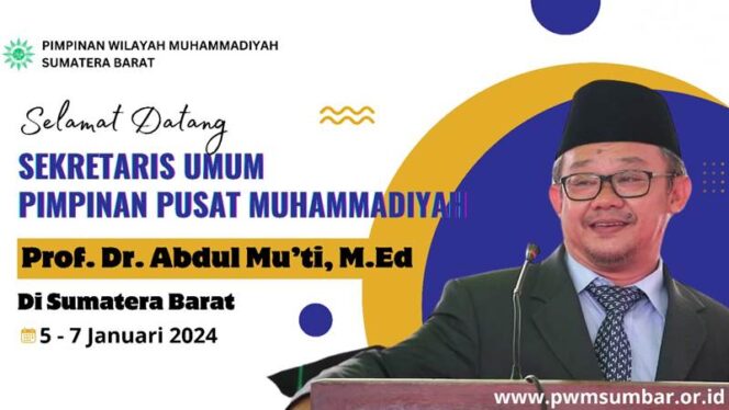 
 Sekum PP Muhammadiyah Kunjungi Sumbar, Ini Jadwal Kegiatannya